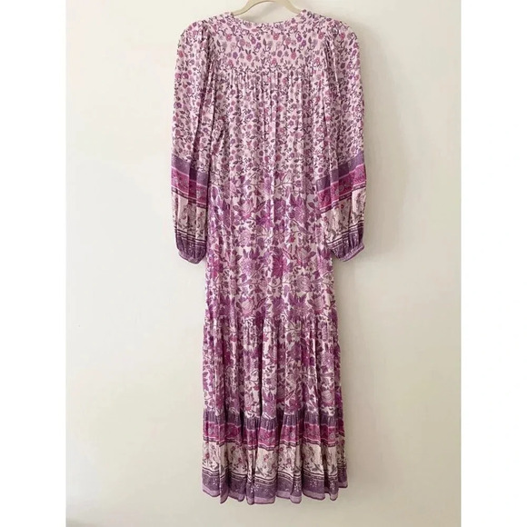 SPELL Dress Women’s Small Mossy Button Through Gown In Lilac Boho - Picture 6 of 11